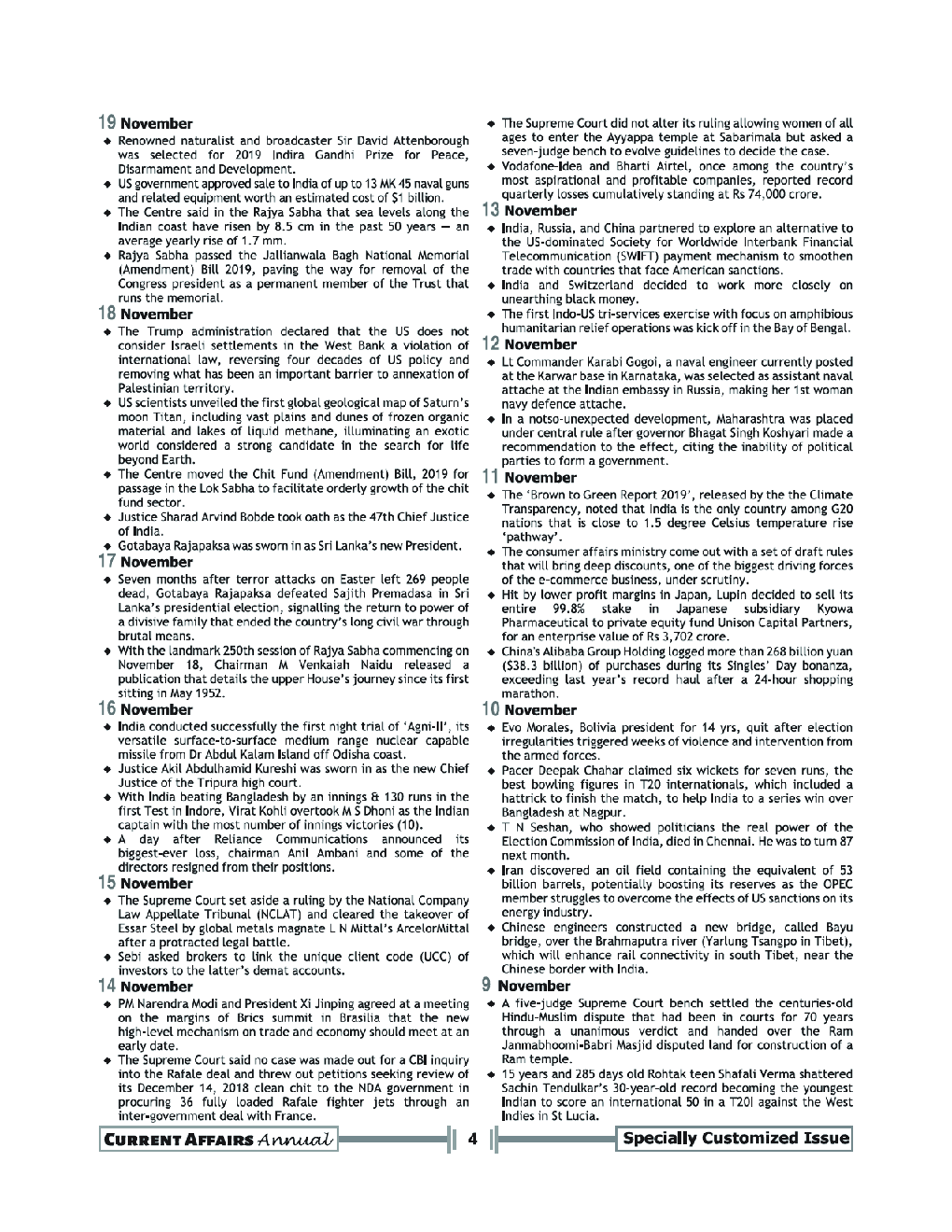 Current Affairs Annual Issue 2020 (Jan 2019 - Till Date) - Page 5