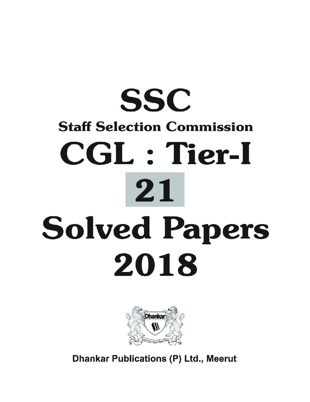 SSC CGL Tier - I (21 Solved Papers) - Page 2