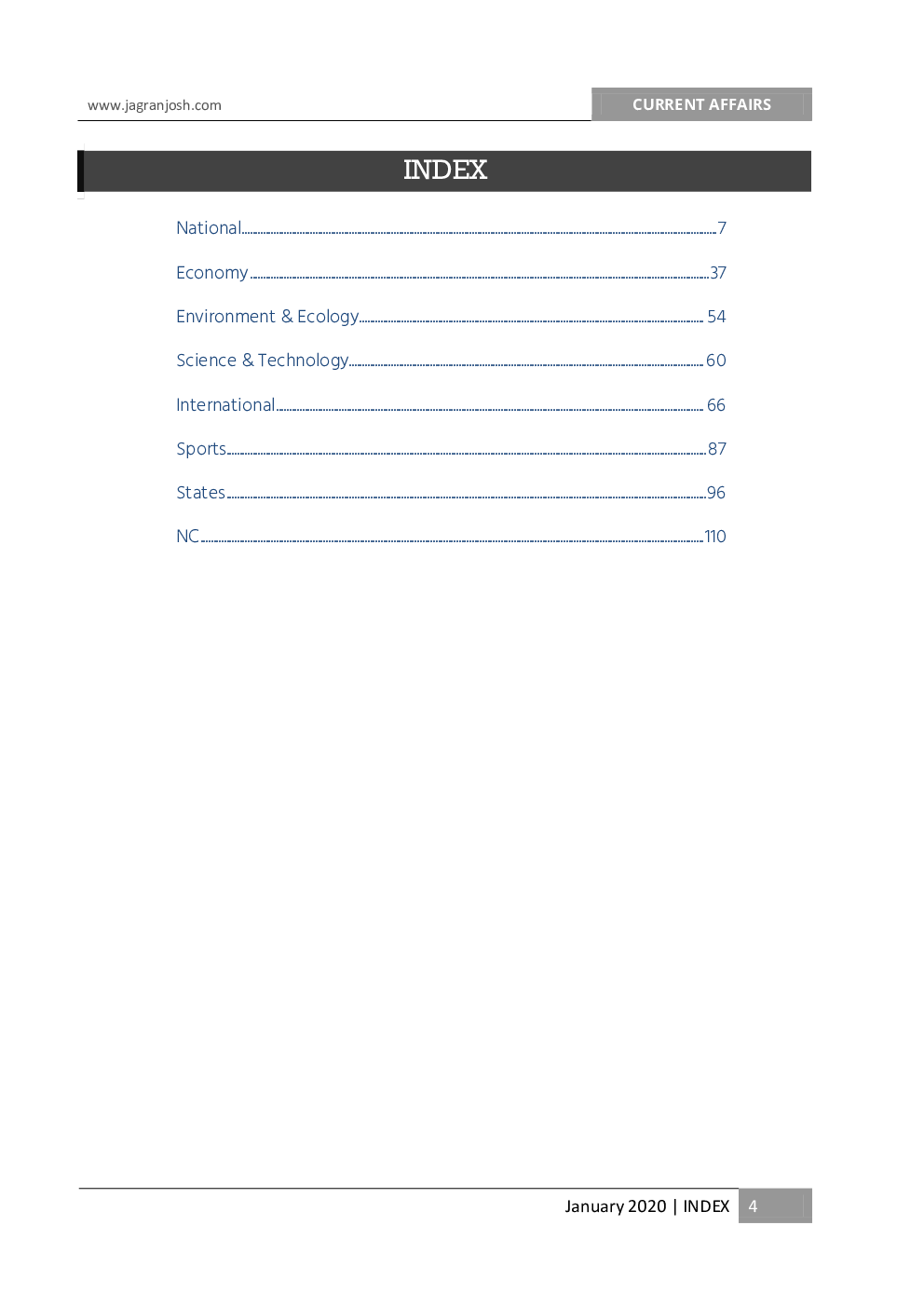 Current Affairs January 2020 E-Book - Page 5