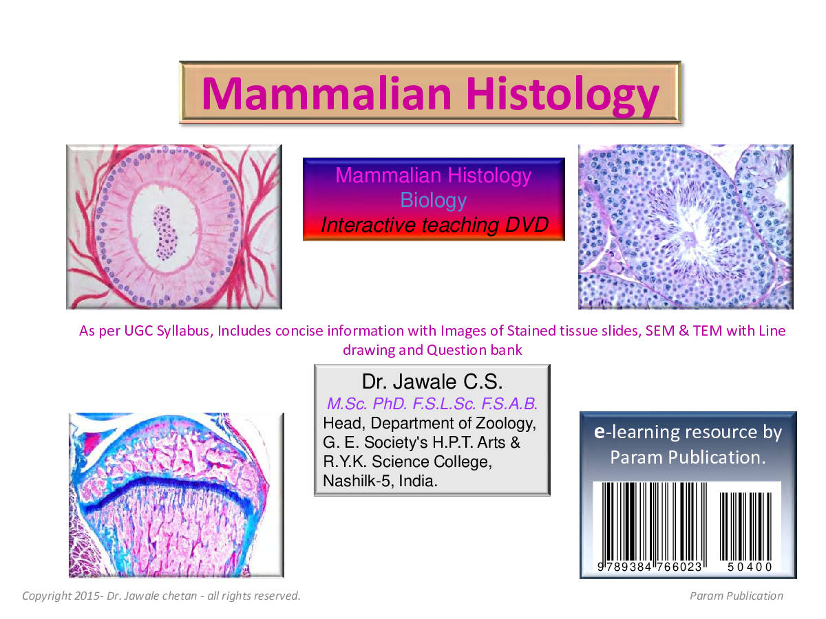 Mammalian Histology (Biology) - Page 1