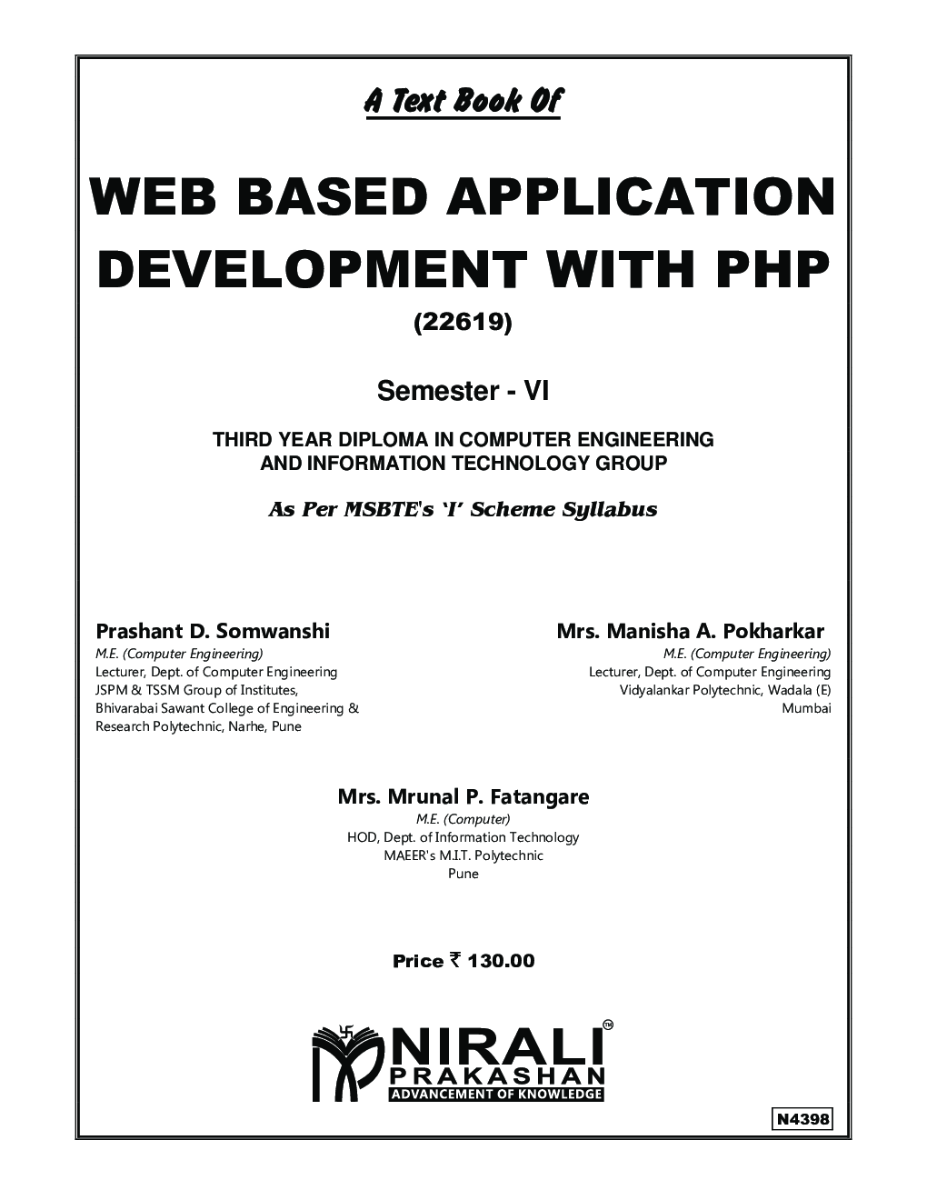 Web Based Application Development With PHP - Page 2