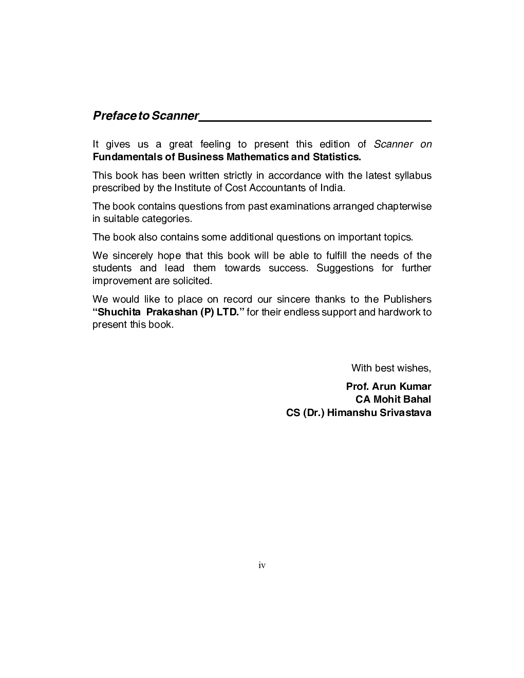 Shuchita Prakashan CMA Foundation Scanner on Fundamentals Of Business Mathematics And Statistics (2016 Syllabus) Paper - 4 For June 2022 Exam - Page 5