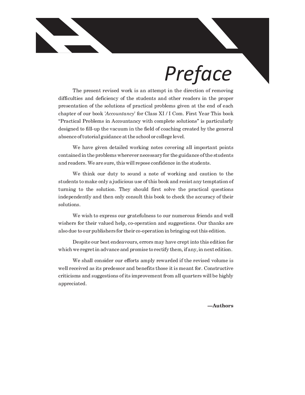 Problems & Solutions In Accountancy For Class XI  - Page 4