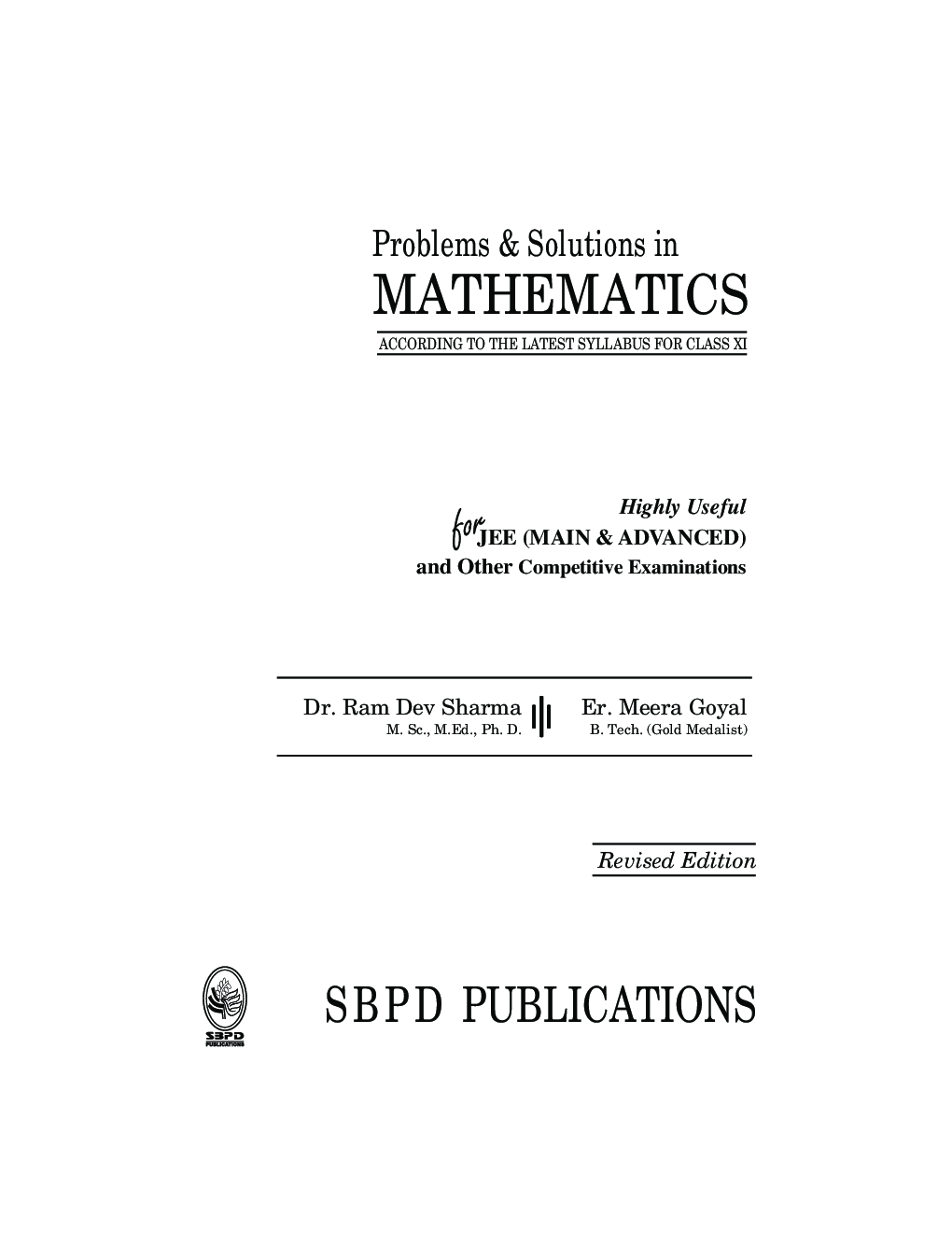 Problems & Solutions In Mathematics For Class XI - Page 2