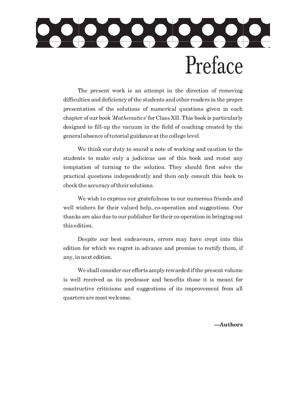 Problems & Solutions In Mathematics For Class XII - Page 4