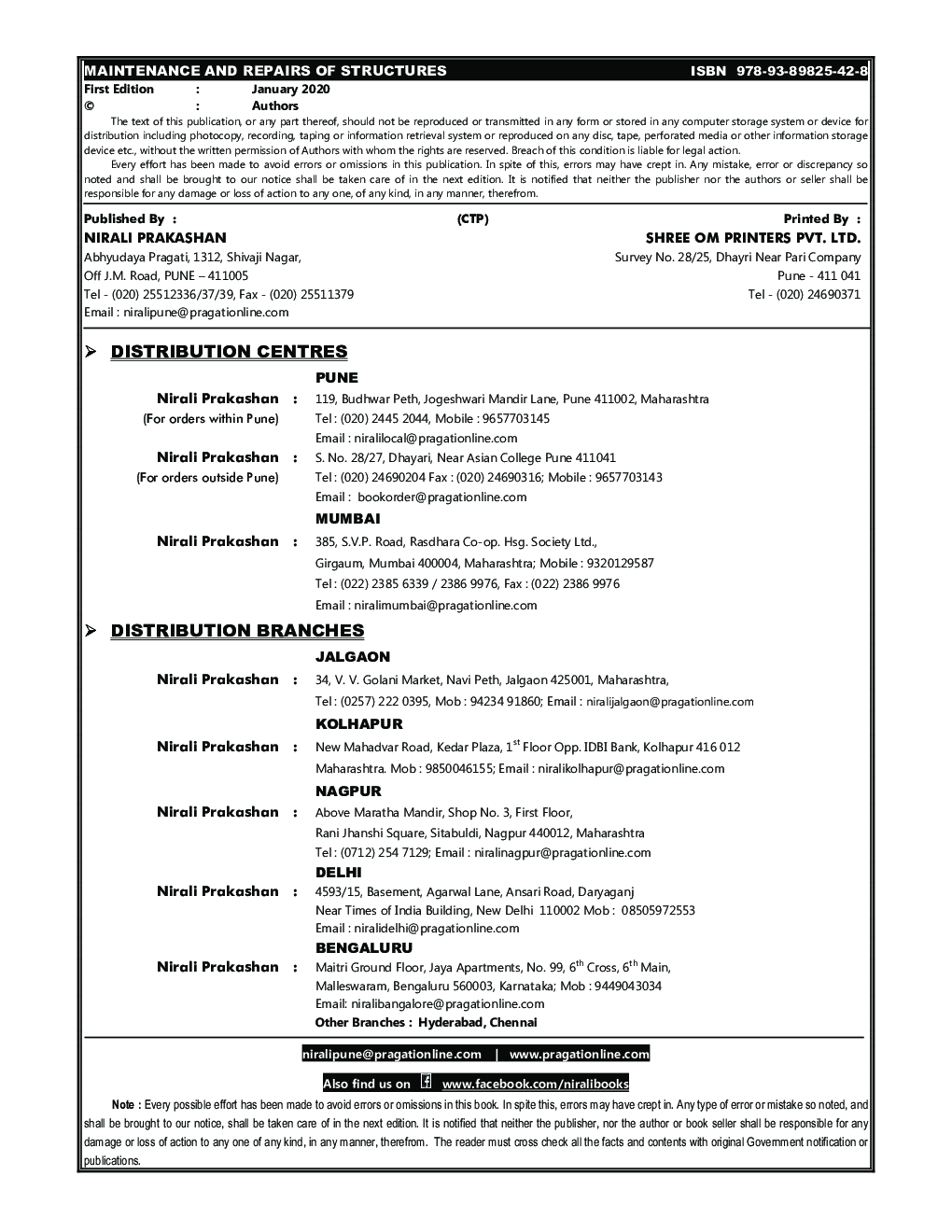 Maintenance And Repairs Of Structures - Page 3