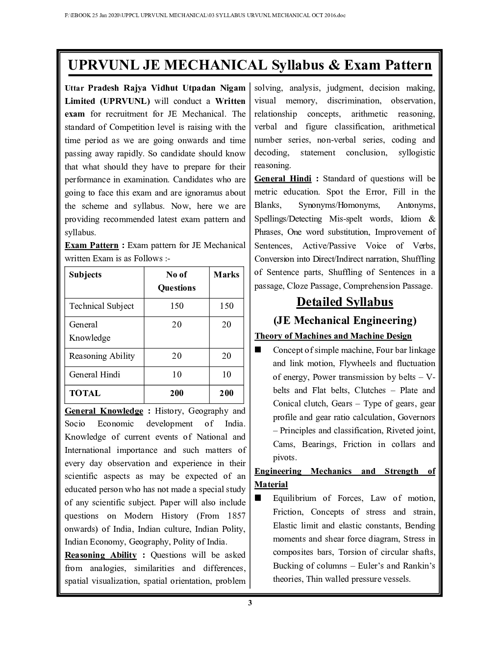 UPPCL/UPRVUNL JE मैकेनिकल सॉल्वड पेपर्स  - Page 4