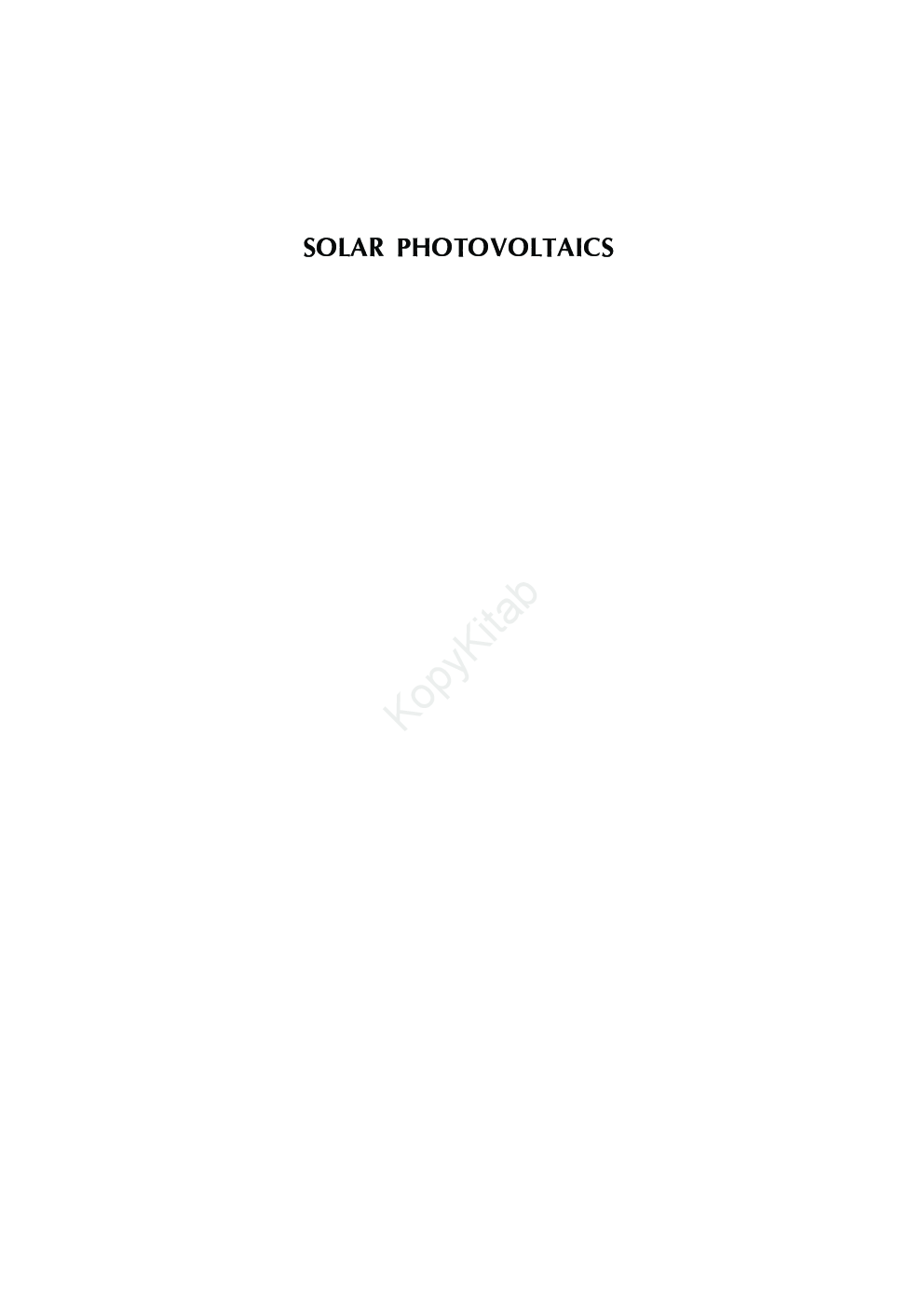 Solar Photovoltaics Fundamentals, Technologies And Applications - Page 2