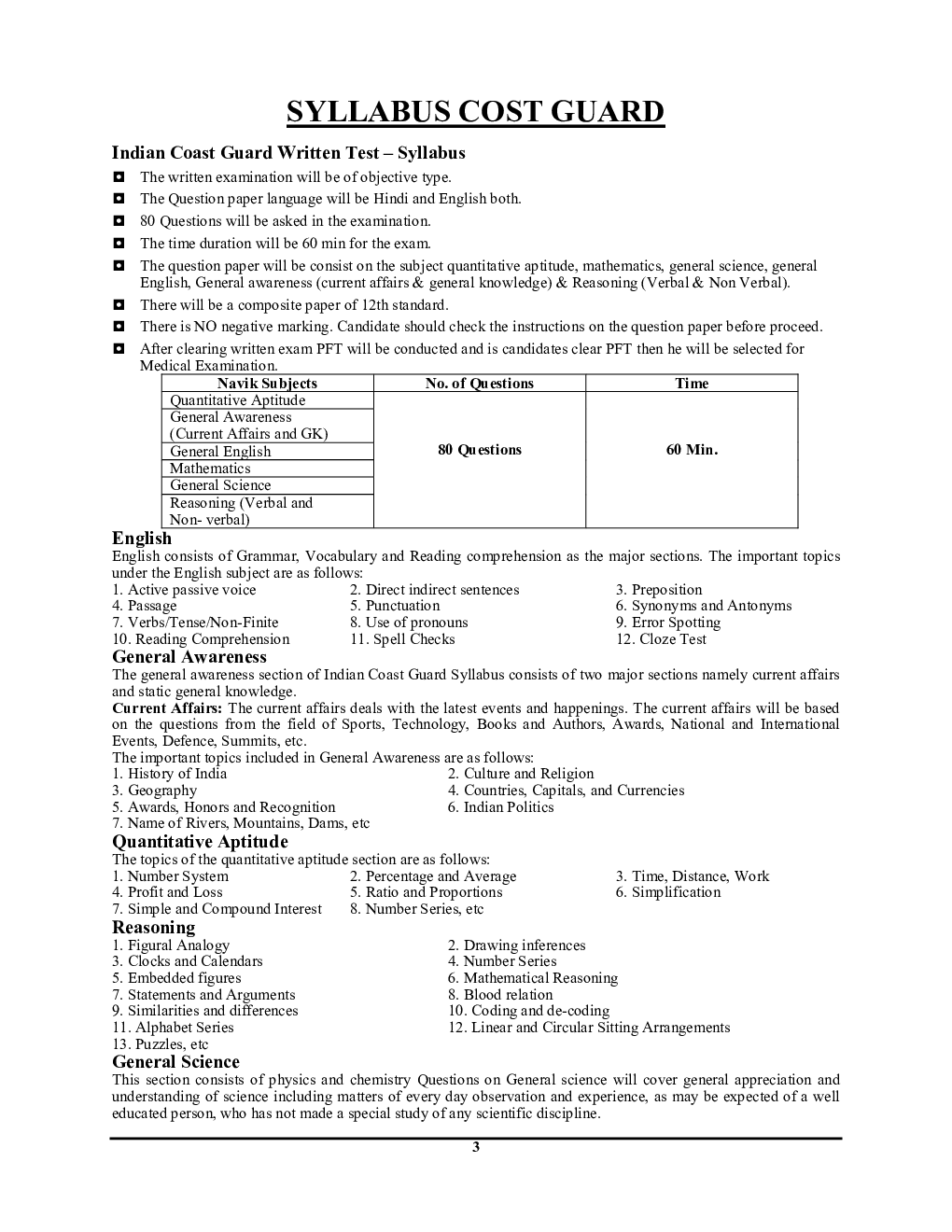 इंडियन कोस्ट गार्ड नाविक भर्ती परीक्षा सॉल्वड पेपर्स एवं प्रैक्टिस बुक (General Duty) - Page 4