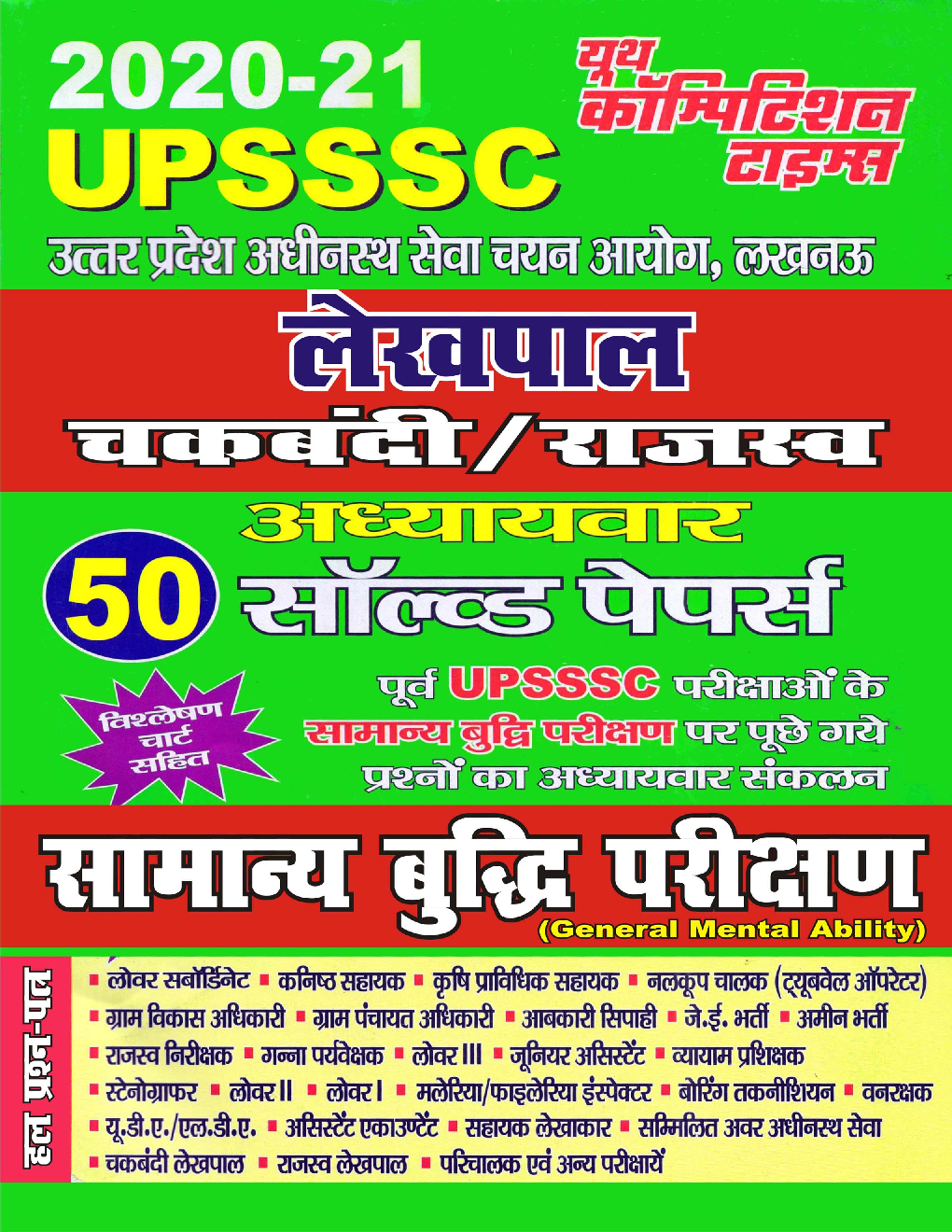 UPSSSC लेखपाल चकबंदी/राजस्व सामान्य बुद्धि परीक्षण अध्यायवार सॉल्वड पेपर्स (2020-21) - Page 1