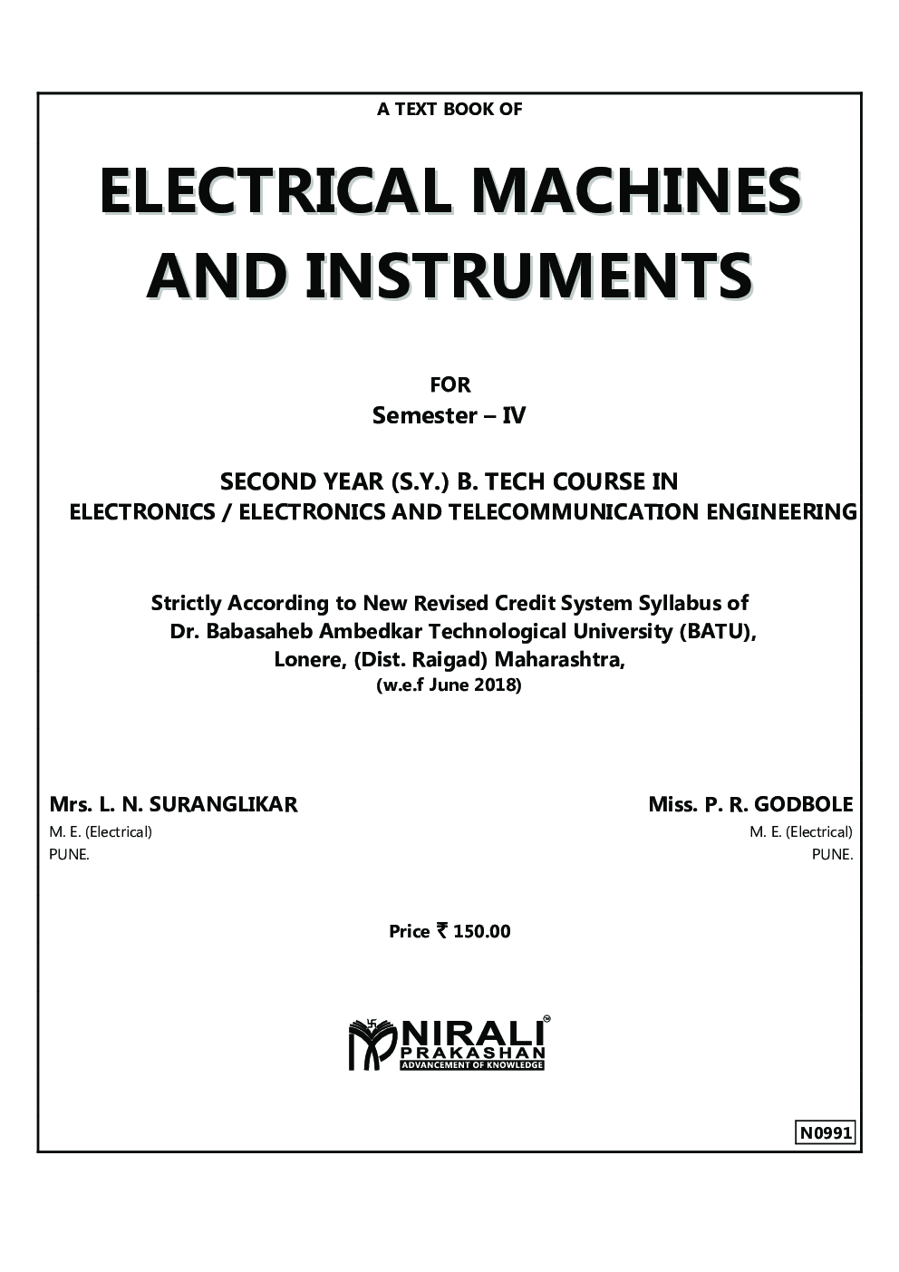 Electrical Machines
 And Instruments - Page 2
