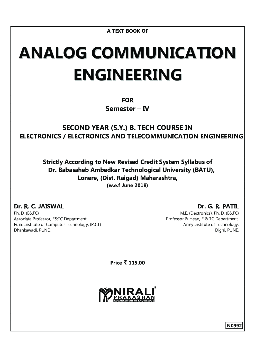 Analog Communication
 Engineering - Page 2