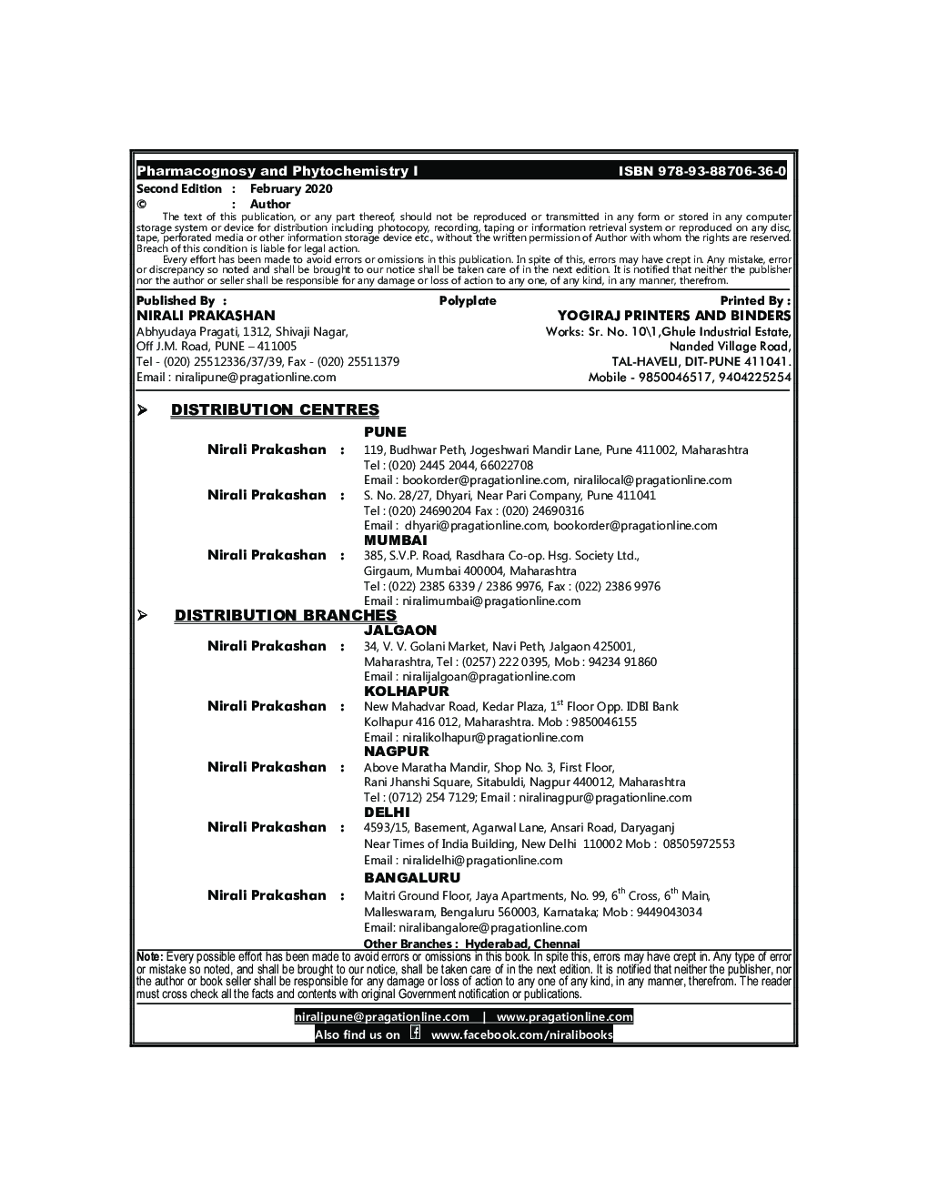 Pharmacognosy And Phytochemistry - I - Page 3