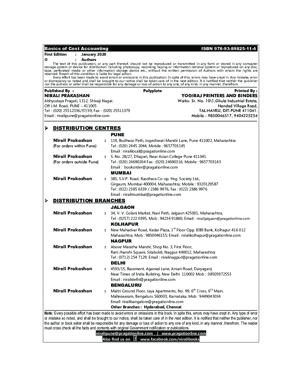 Basics of Cost Accounting - Page 3