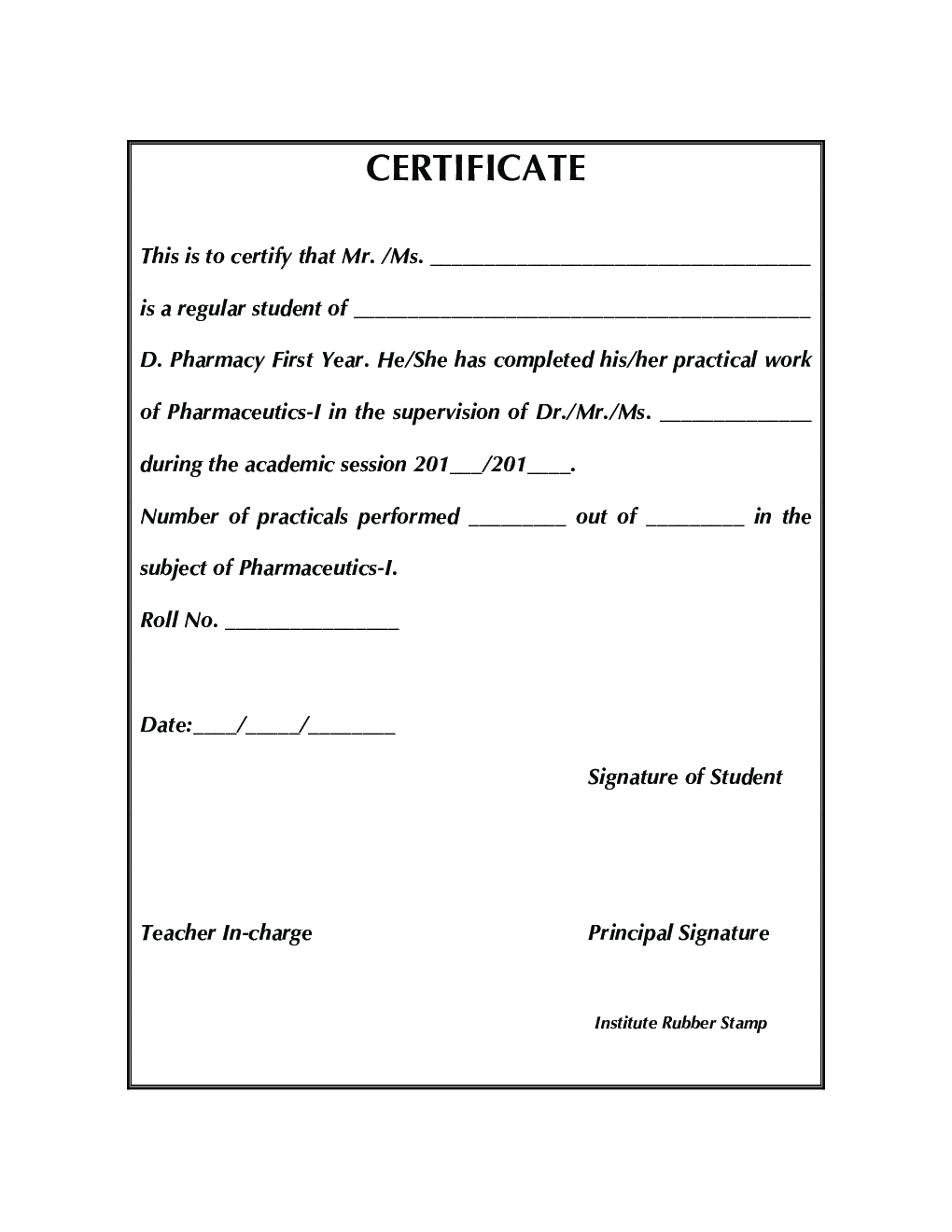 Pharmaceutics - I (Practical) - Page 4