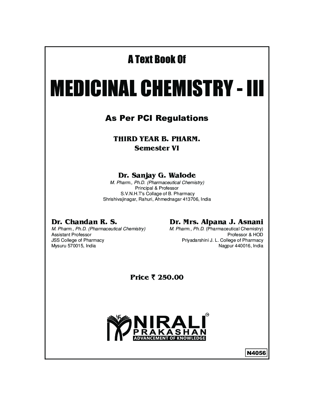 Medicinal Chemistry - III - Page 2