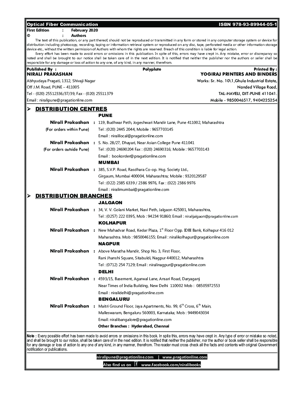 Optical Fiber Communication - Page 3