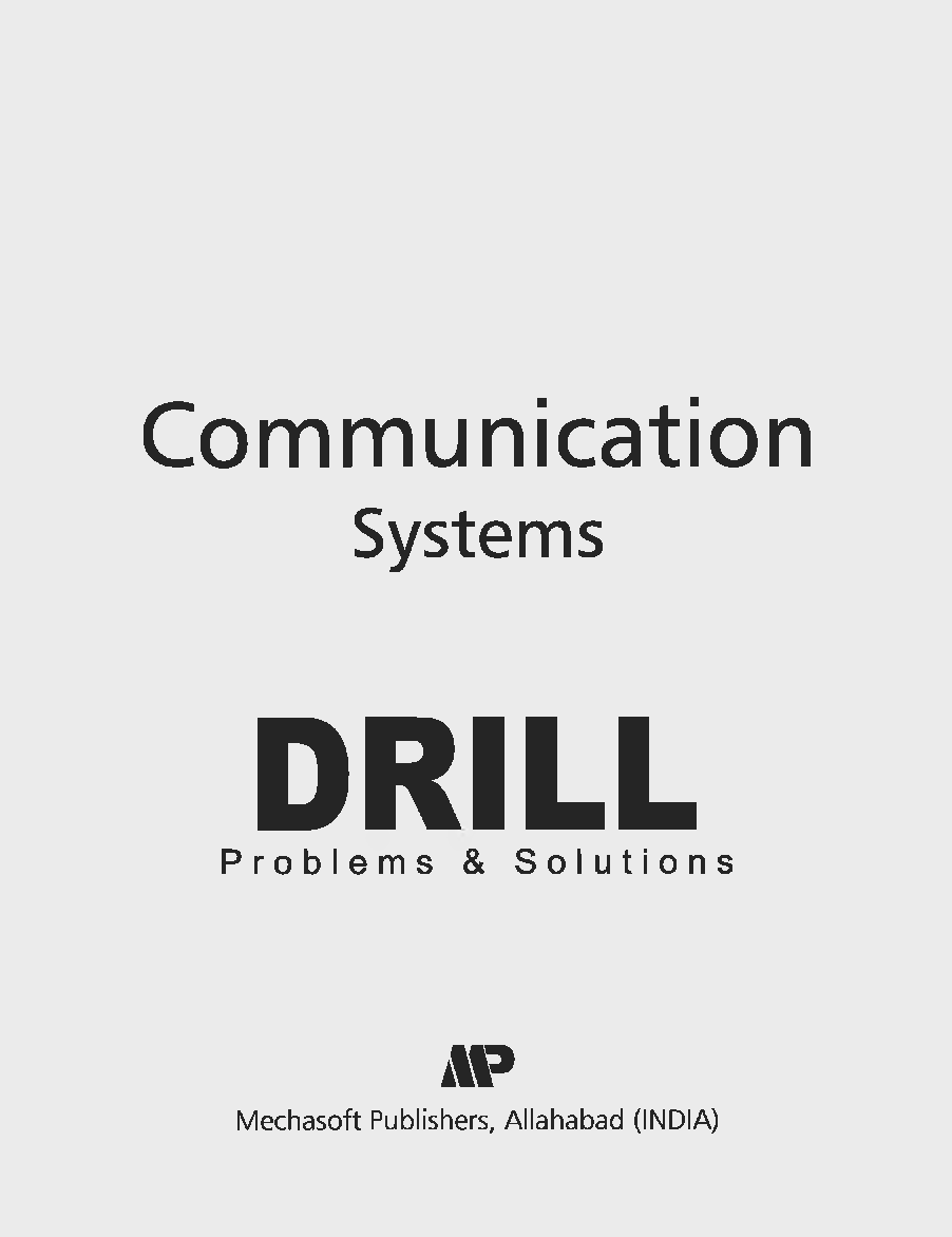 Communication Systems Drill (Problems & Solutions) - Page 2