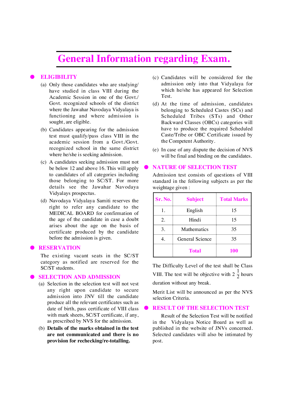 25 प्रैक्टिस सैट जवाहर नवोदय विद्यालय प्रवेश परीक्षा For Class - VI - Page 5