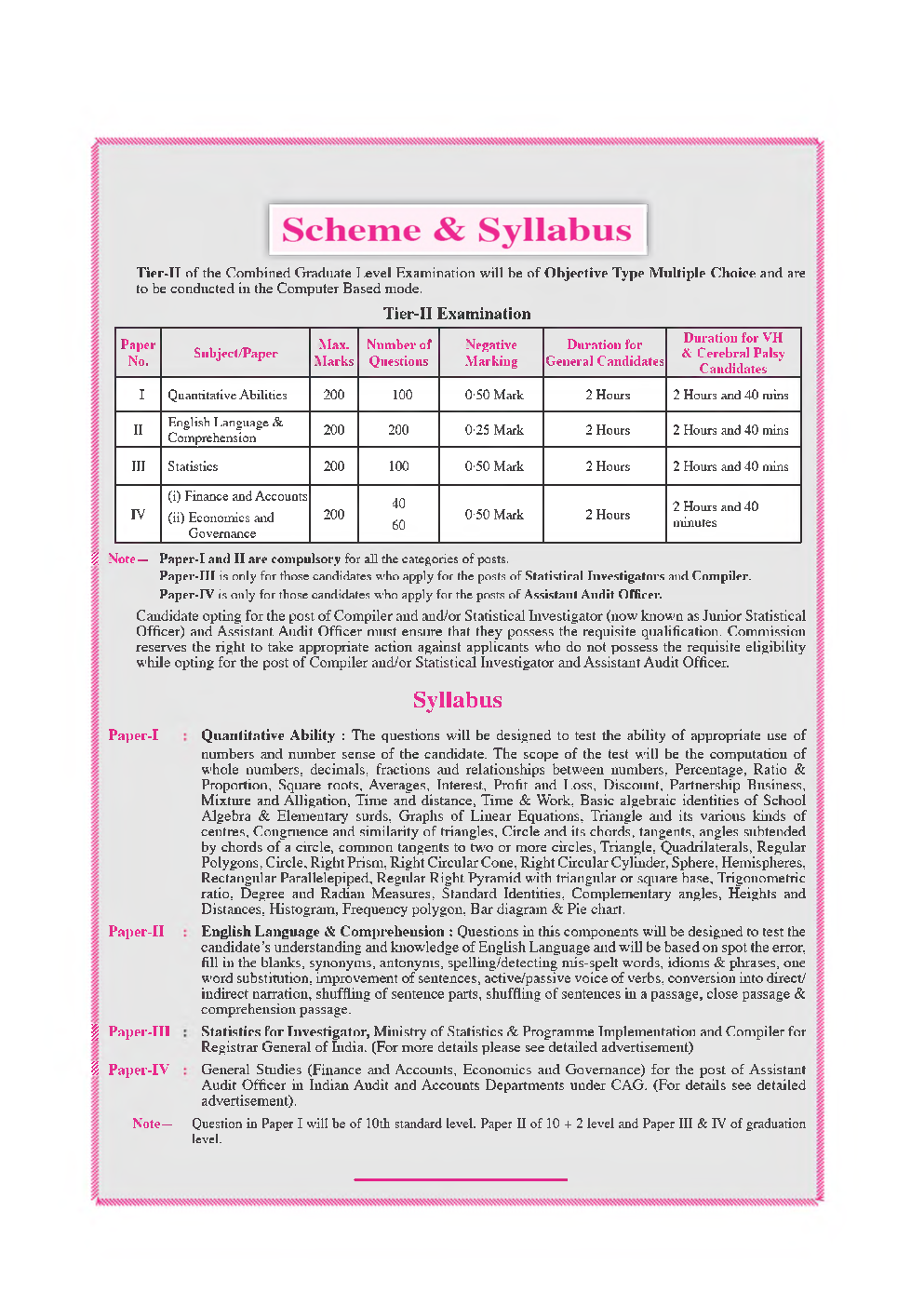 Practice Sets SSC Combined Graduate Level (Tier-II) - Page 5