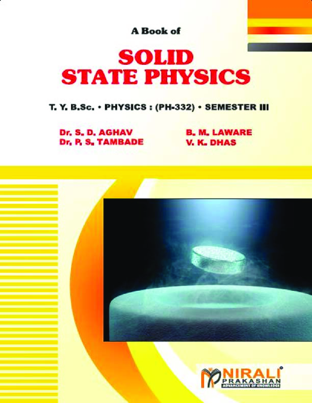 Solid State Physics - Page 1
