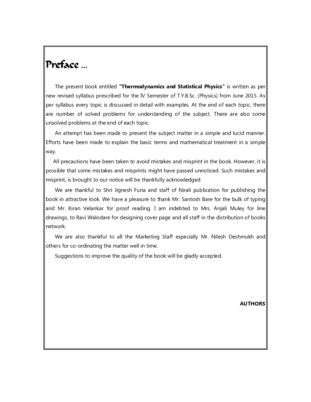 Thermodynamics And Statistical Physics - Page 4