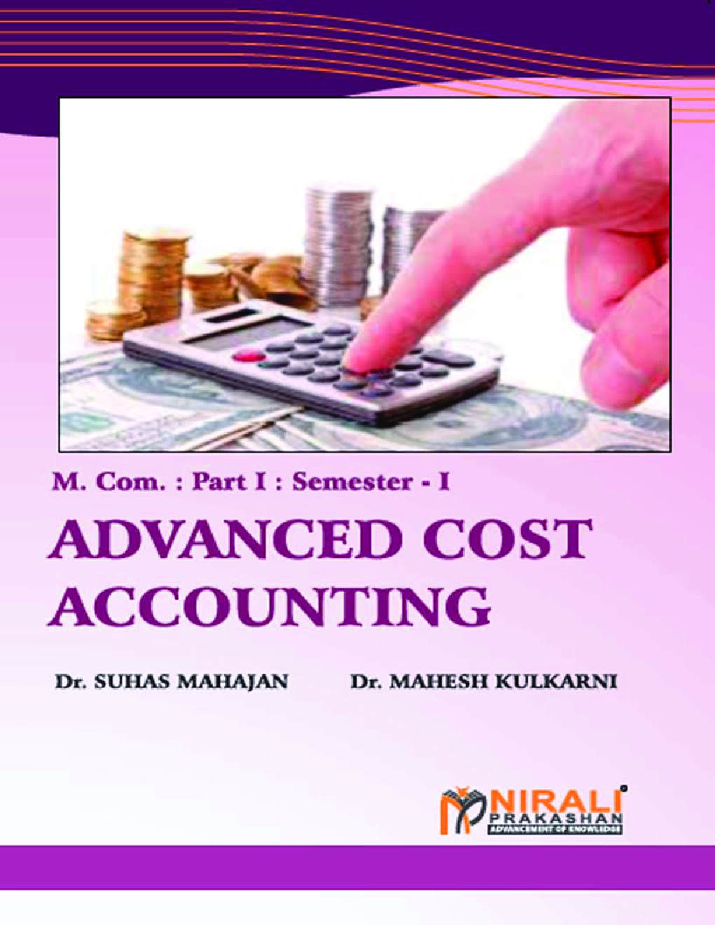 Advanced Cost Accounting - Page 1