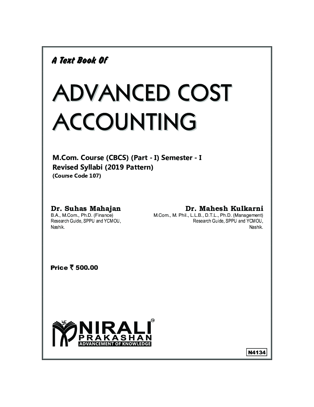 Advanced Cost Accounting - Page 2