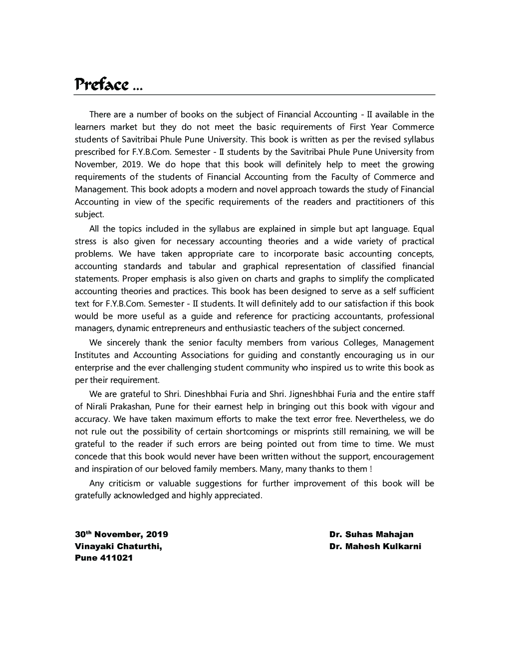 Financial Accounting - II (Semester - II) - Page 4