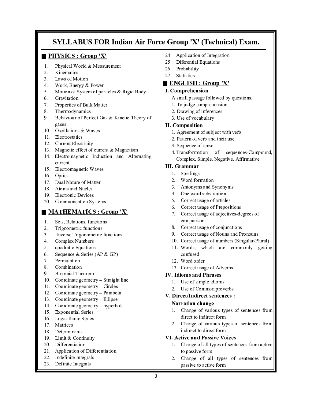 IAF भारतीय वायु सेना एयरमैन ग्रुप X भर्ती परीक्षा प्रैक्टिस बुक - Page 4