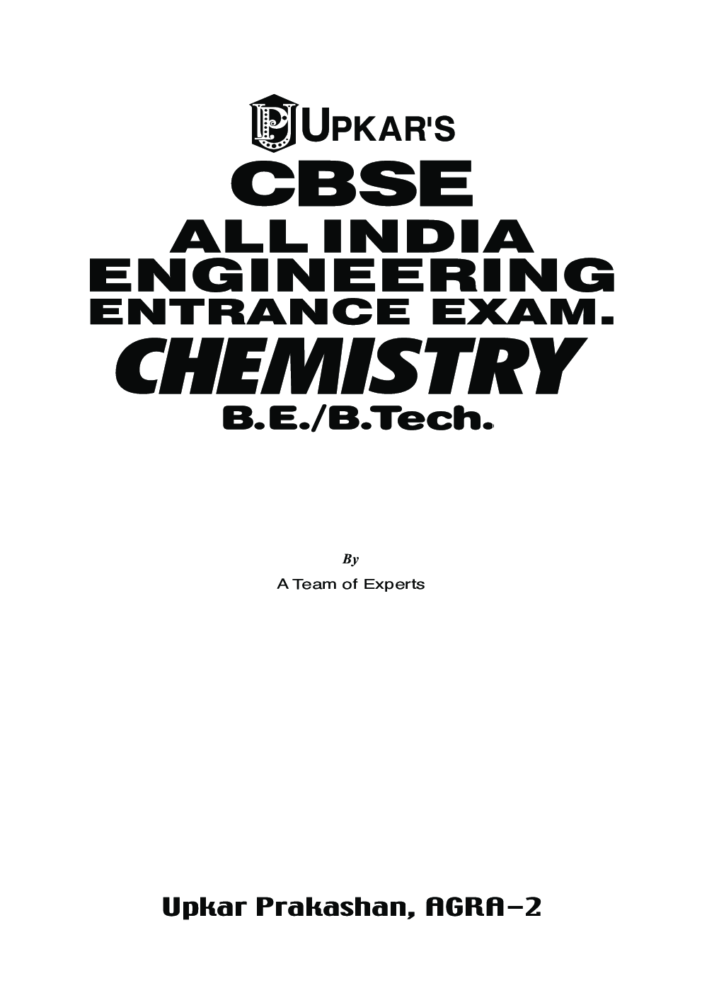 CBSE All India Engineering Entrance Exam. Chemistry B.E./B.Tech. - Page 2