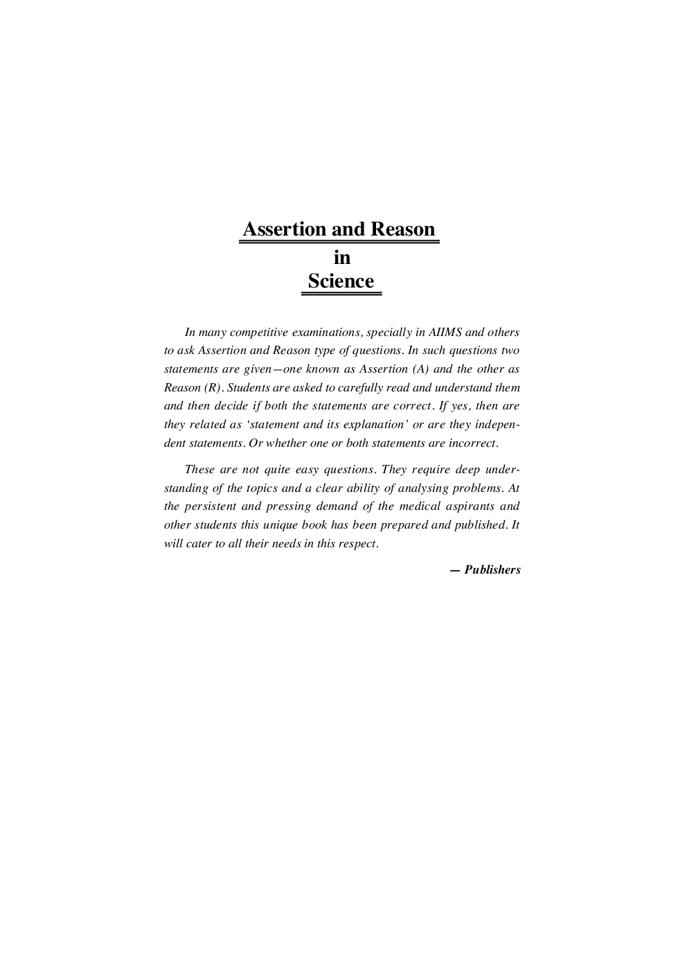 Assertion And Reason In Science - Page 5