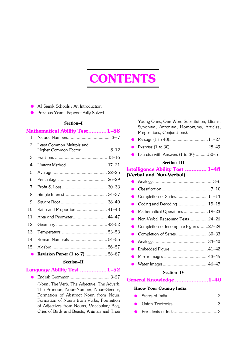 All India Sainik School Digest For Entrance In Class - VI  - Page 4
