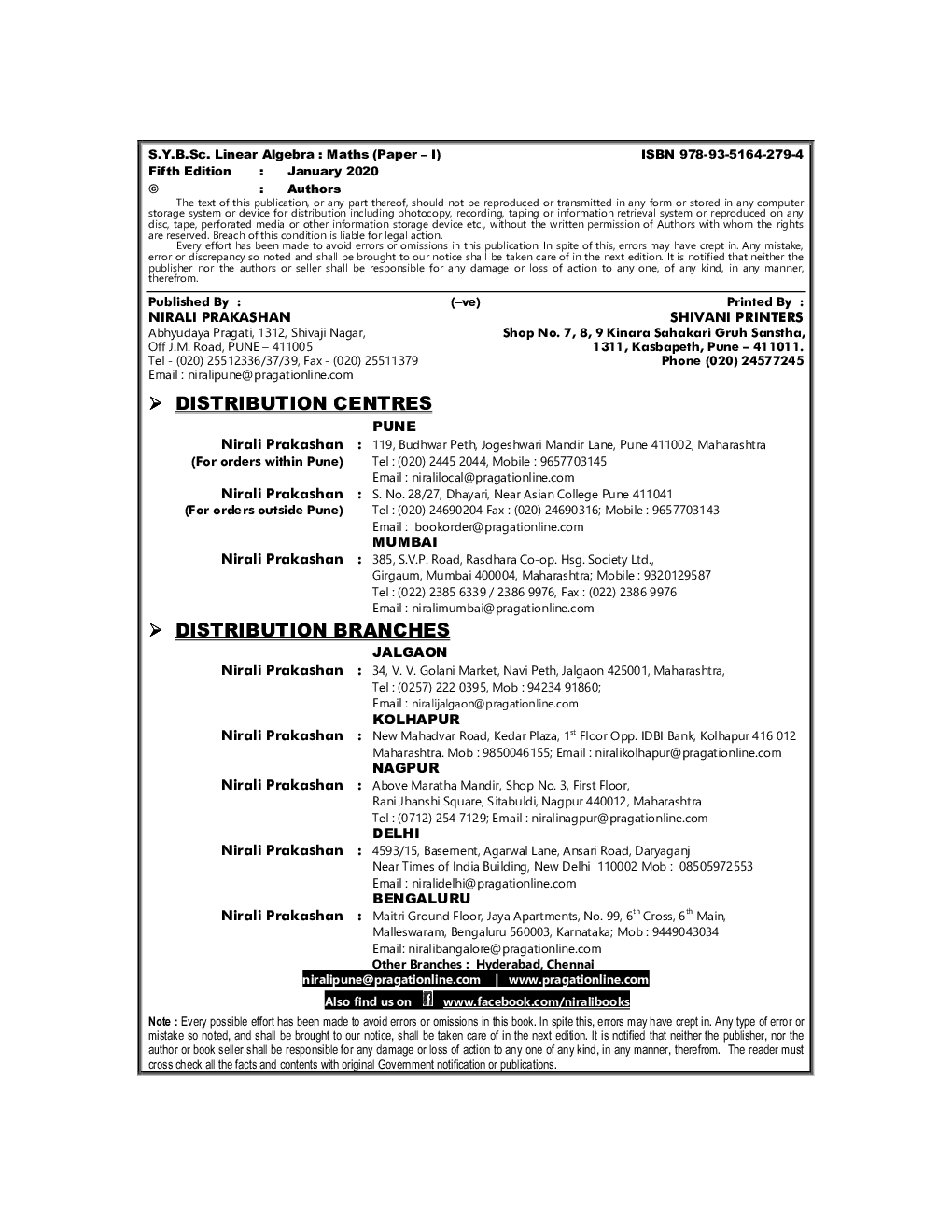 Linear Algebra - Page 3