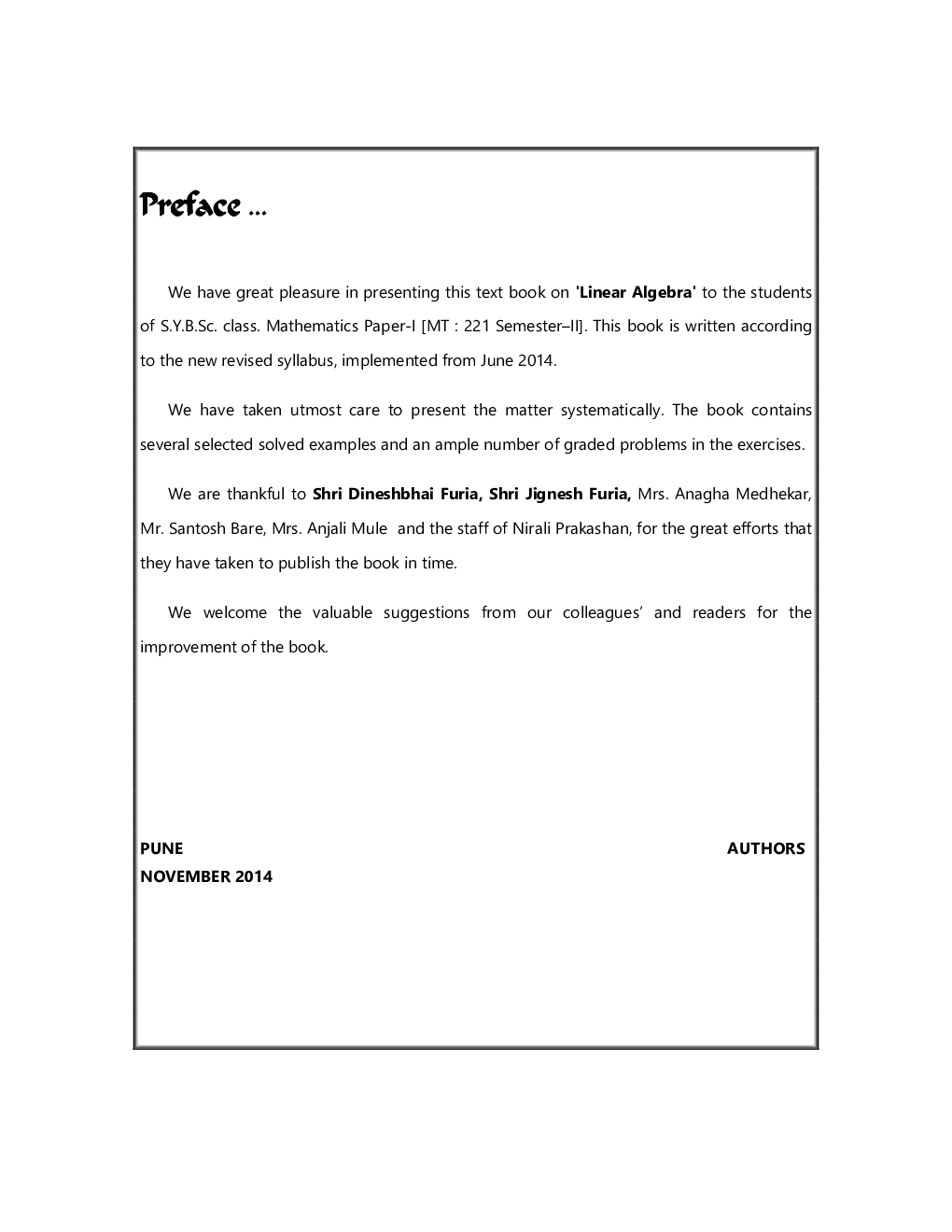 Linear Algebra - Page 4