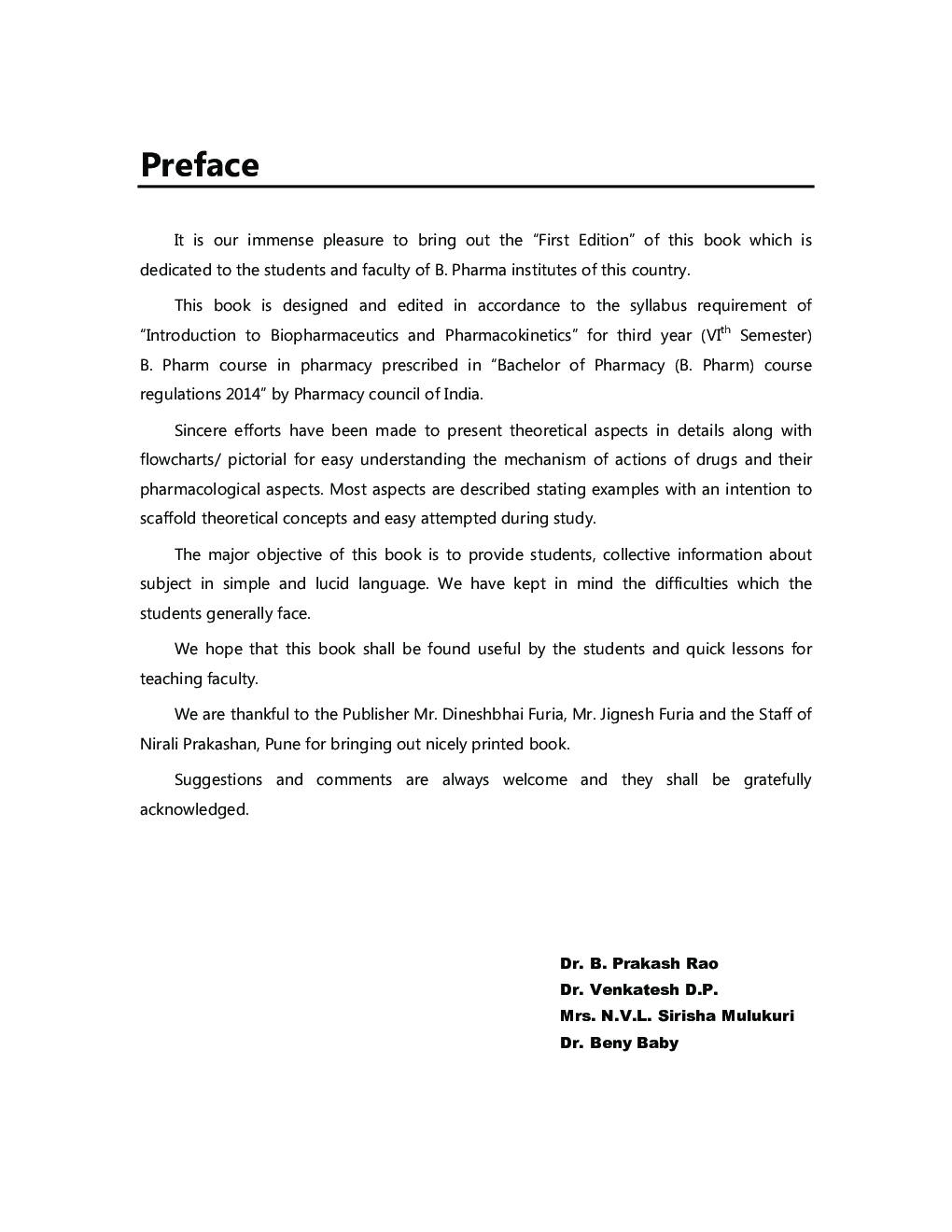 Introduction To Biopharmaceutics And Pharmacokinetics - Page 4