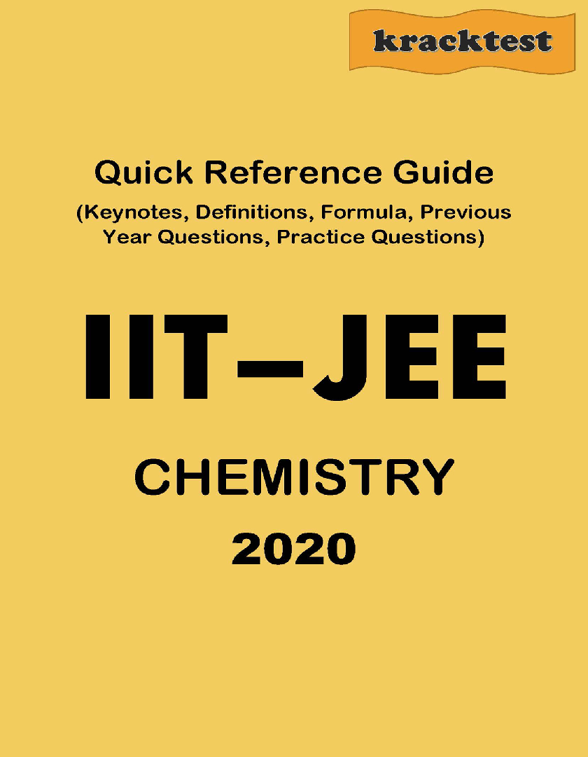 Quick Reference Guide For IIT-JEE Chemistry (2020) - Page 1