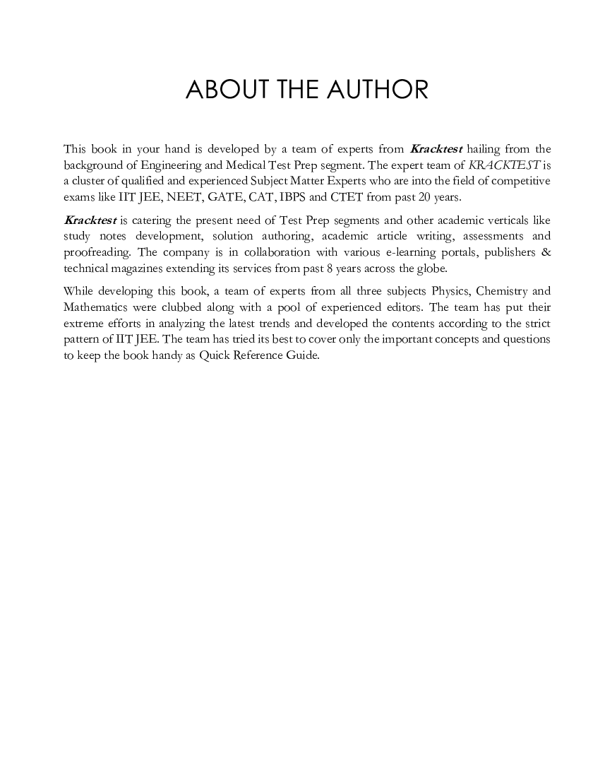 Quick Reference Guide For IIT-JEE Physics (2020) - Page 3