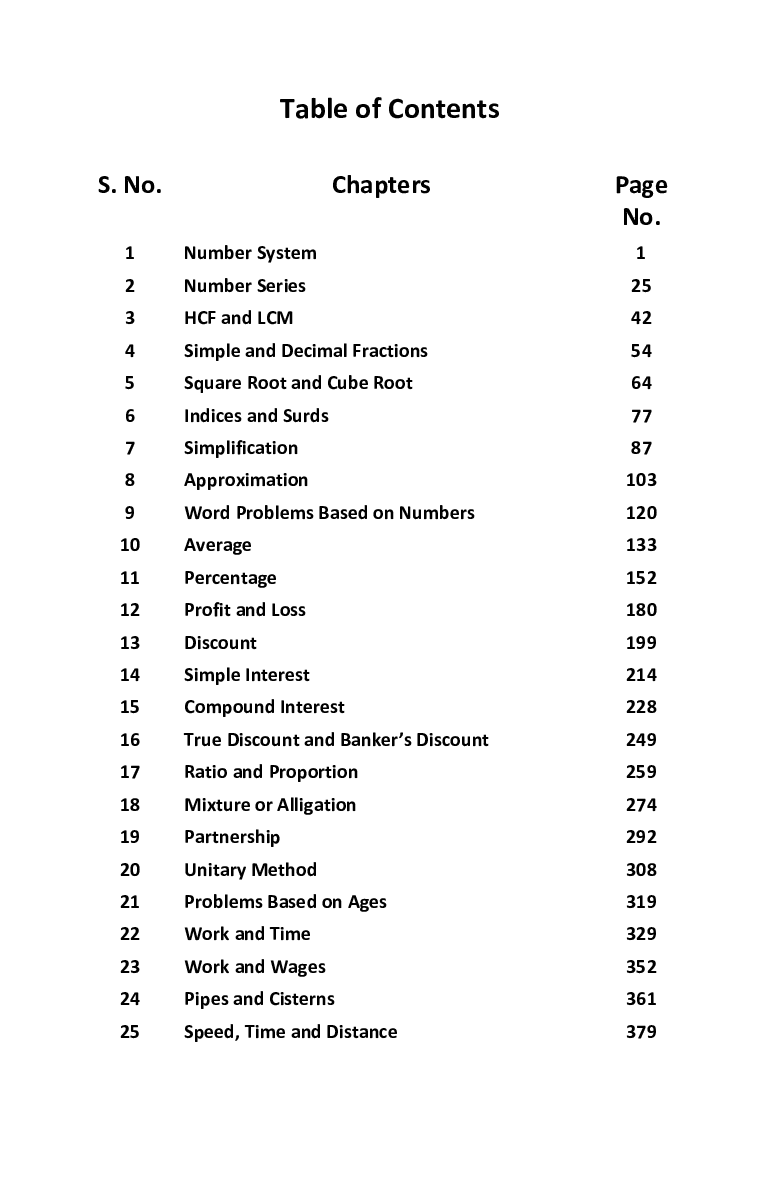 Self Study Guide For Quantitative Aptitude - Page 3