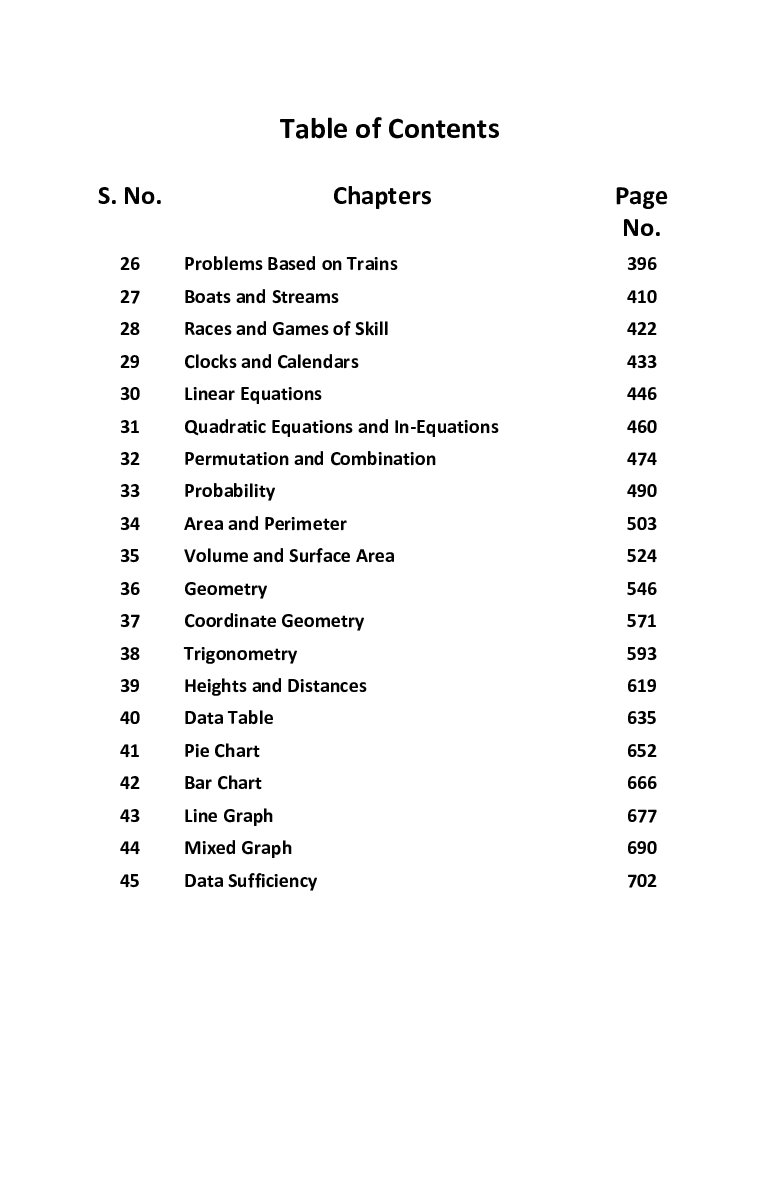 Self Study Guide For Quantitative Aptitude - Page 4