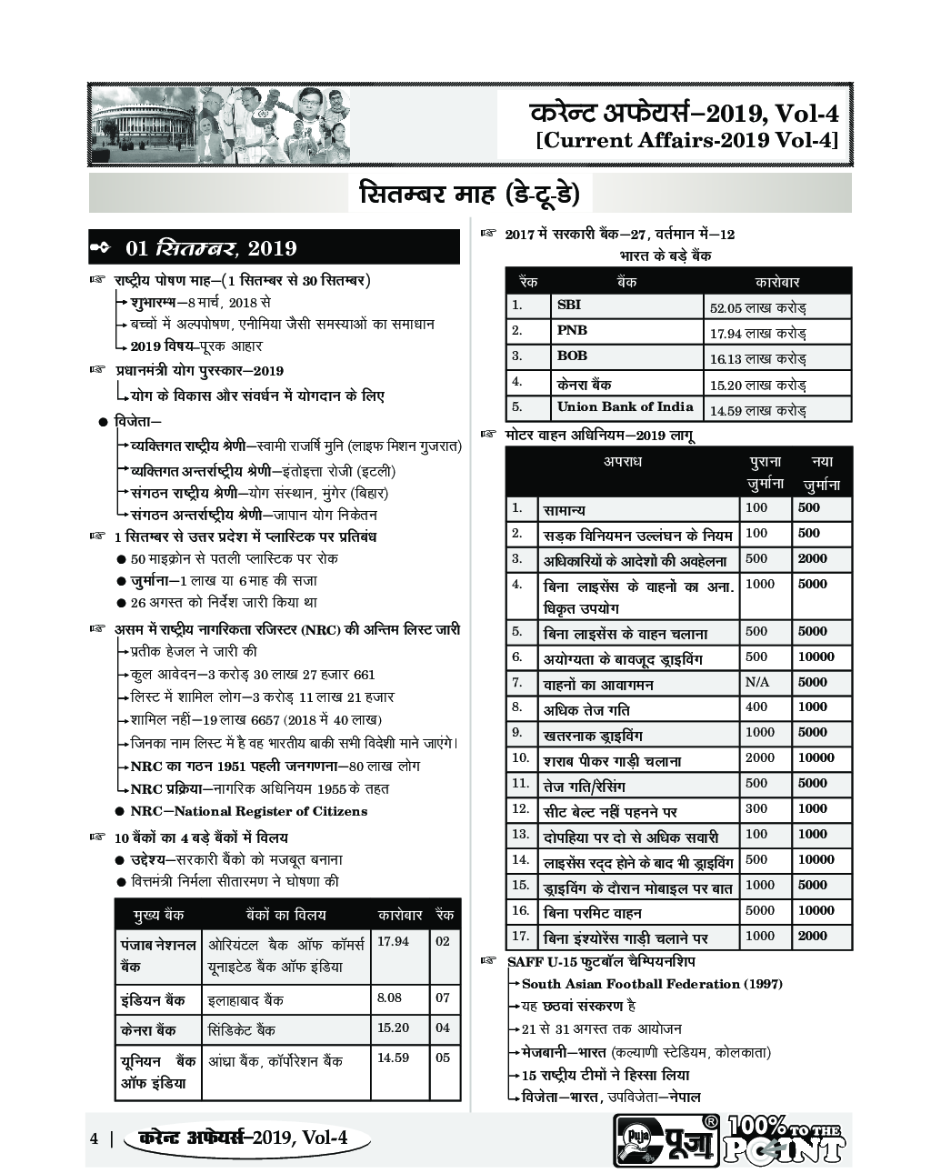 Puja Day To Day कर्रेंट अफेयर्स Vol-IV (1 September To 30 November 2019) - Page 5