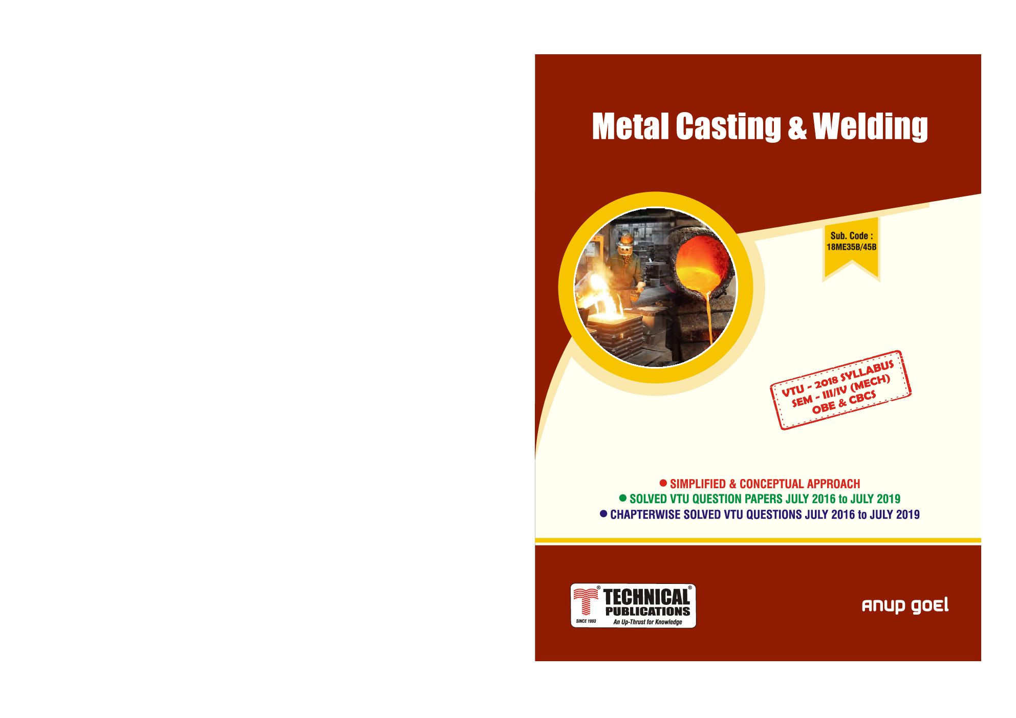 Download VTU Metal Casting & Welding PDF Online by Anup Goel