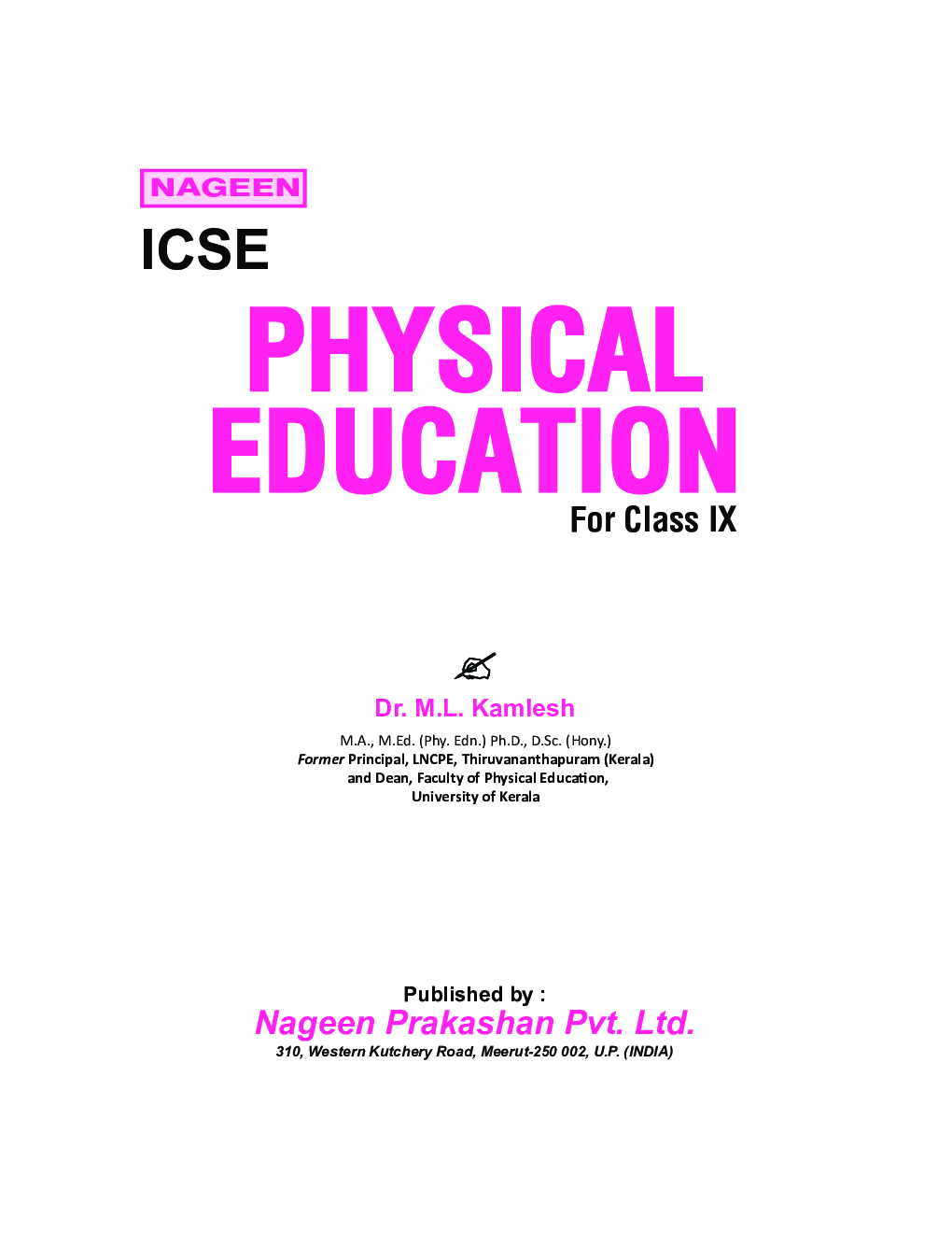 ICSE Physical Education For Class - IX - Page 2
