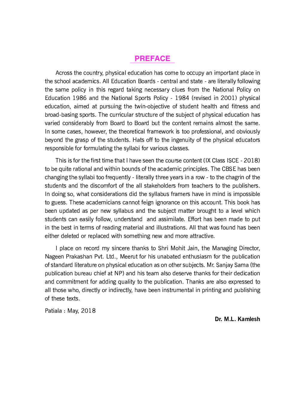 ICSE Physical Education For Class - IX - Page 4