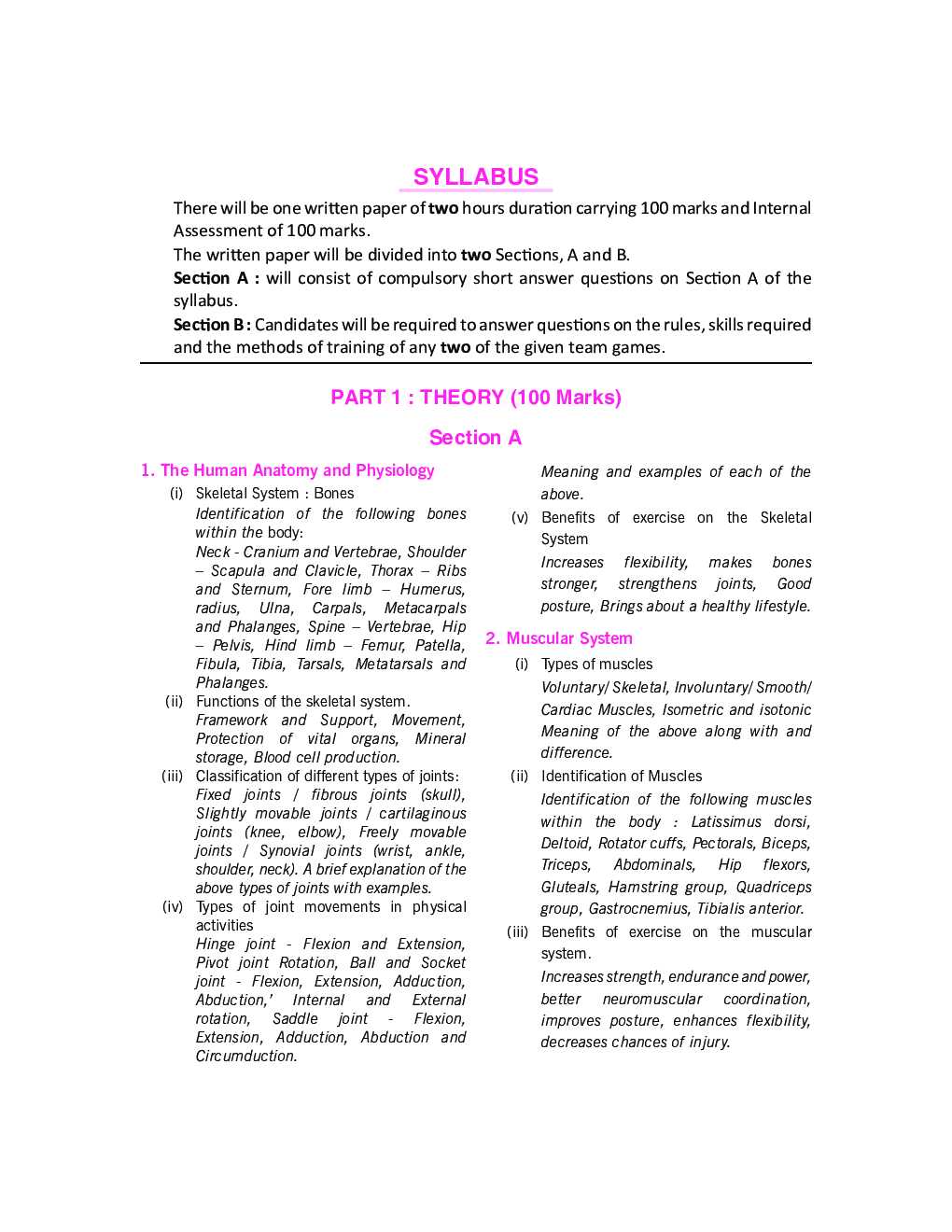 ICSE Physical Education For Class - IX - Page 5