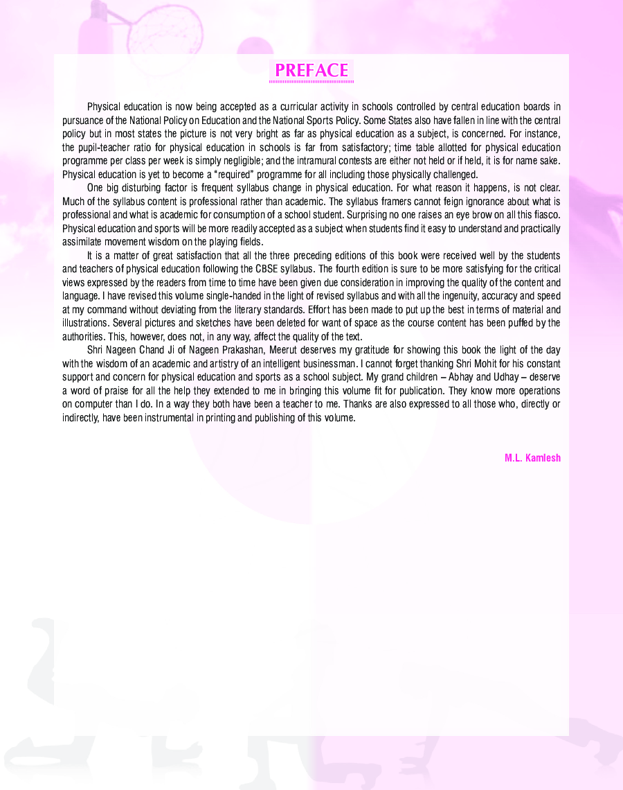 ISC Physical Education For Class - XI - Page 4