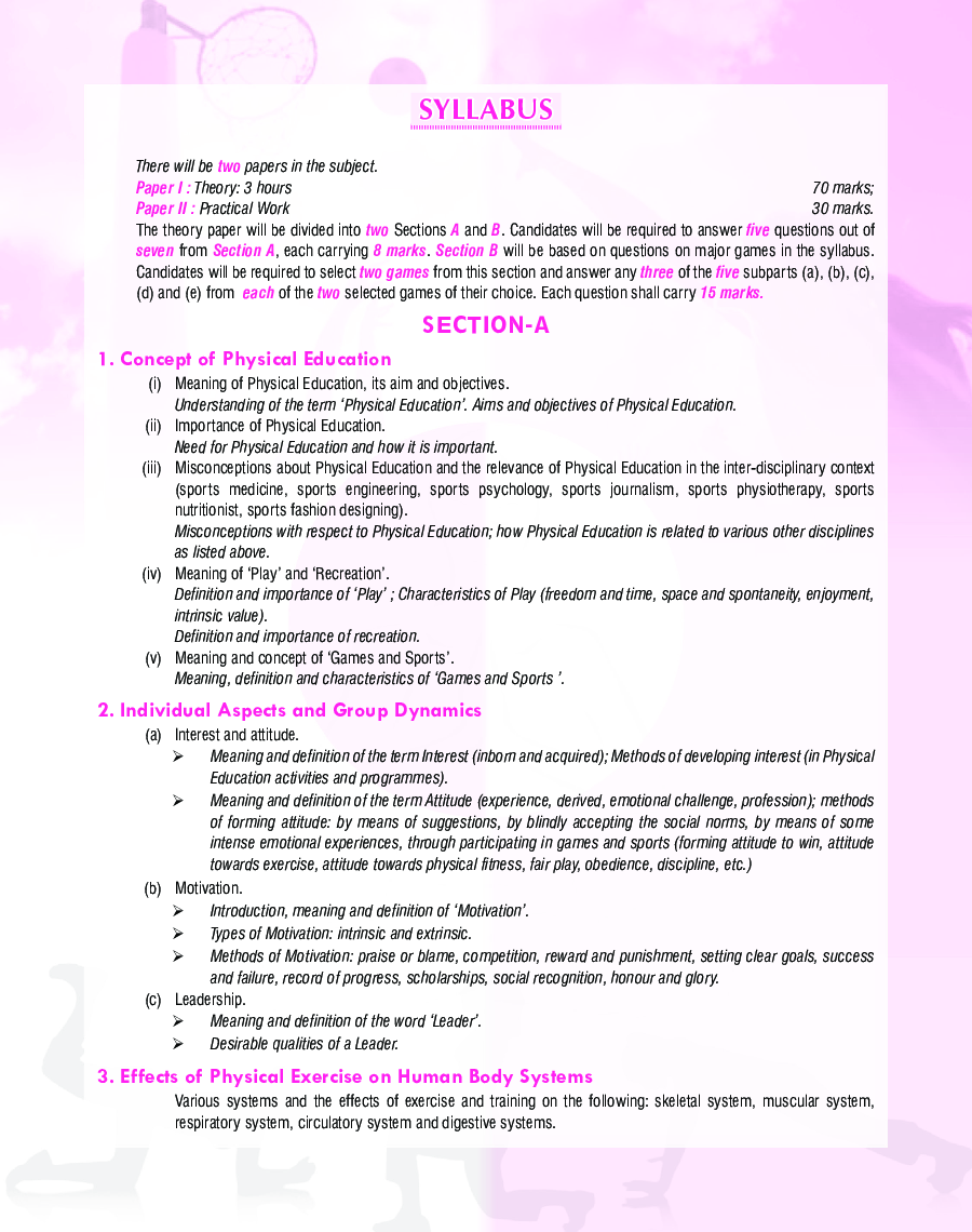 ISC Physical Education For Class - XI - Page 5