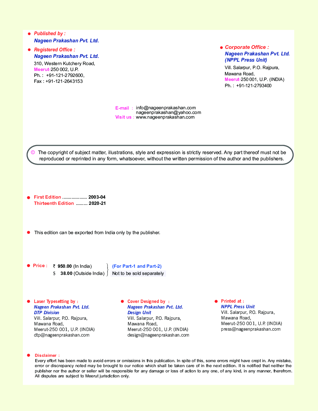 ISC Chemistry Part-I For Class - XI - Page 3