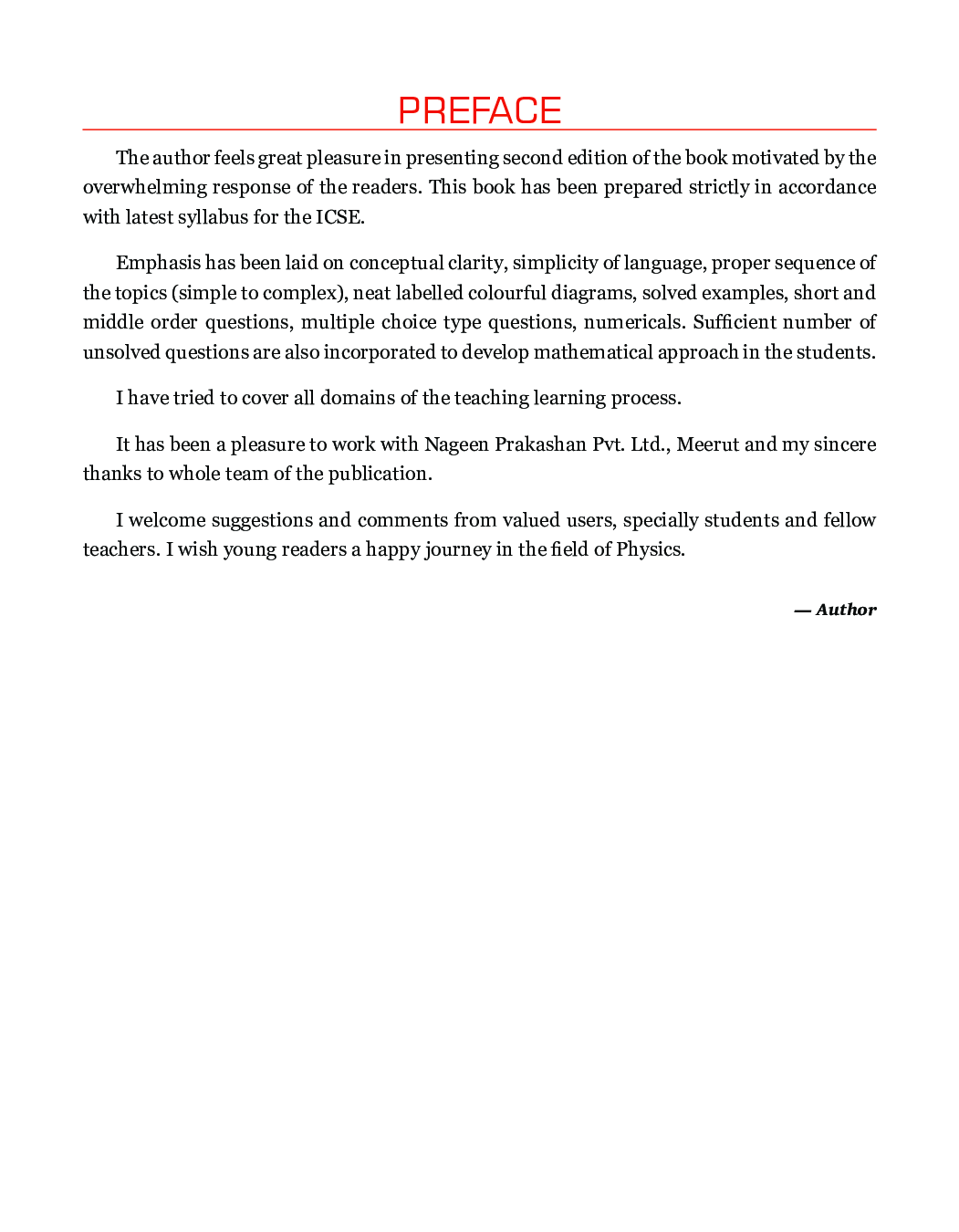 ICSE Physics For Class - IX - Page 5