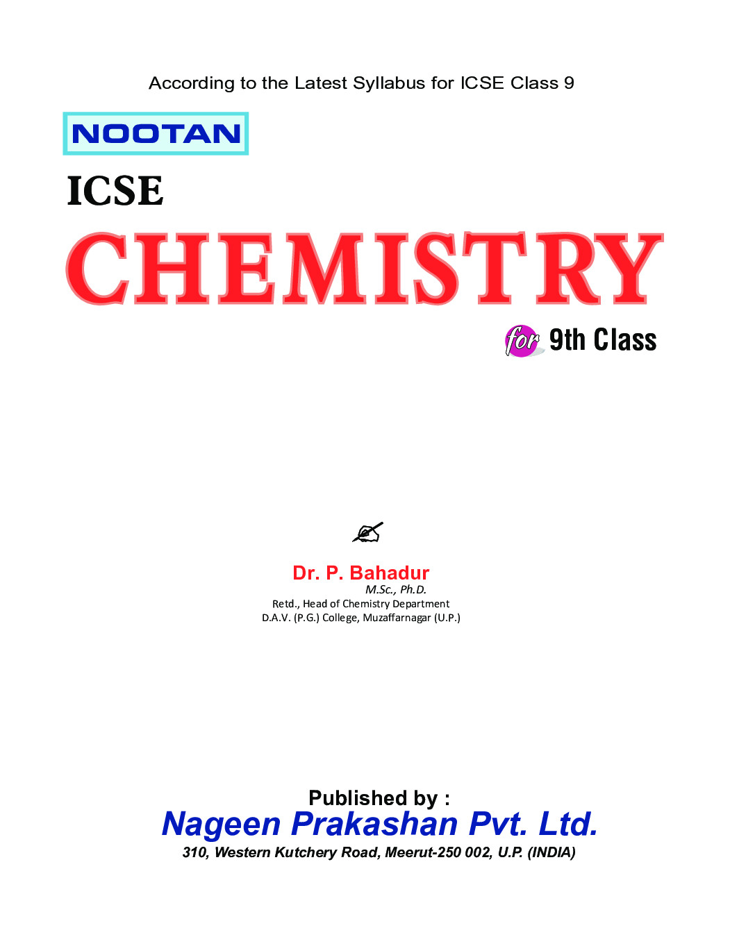ICSE Chemistry For Class - IX - Page 4